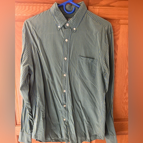 J. Crew long-sleeve button down- Blue/Green Check 🟢🔵 - Picture 2 of 4